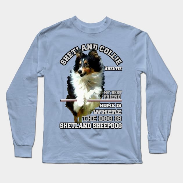 Shetland Sheepdog Best friend Long Sleeve T-Shirt by comancha